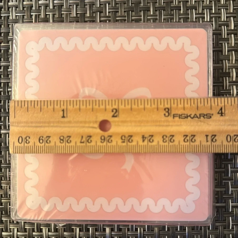 Valentine's Day Target Punk Bow Coasters Set of 4. Brand New. Sealed package.